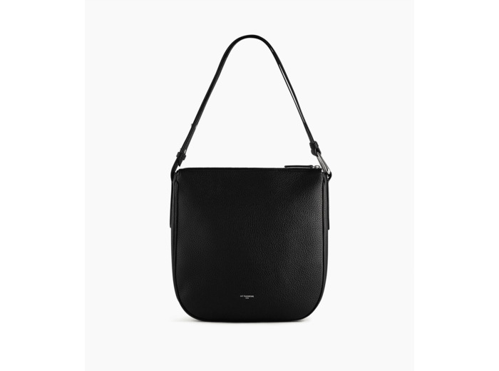 Sac hobo moyen modèle Madeleine en cuir de taurillon grainé