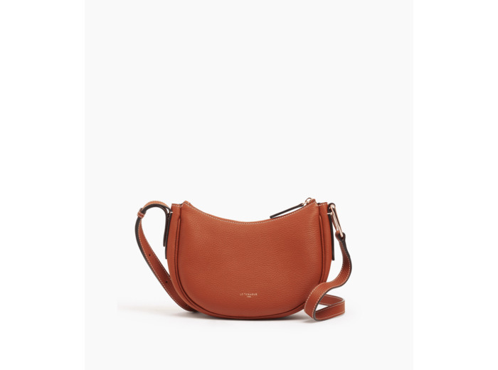 Petit sac bandoulière Madeleine en cuir de taurillon grainé