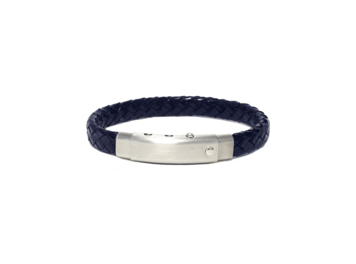 Bracelet Borsari Audace Pelle en acier et cuir