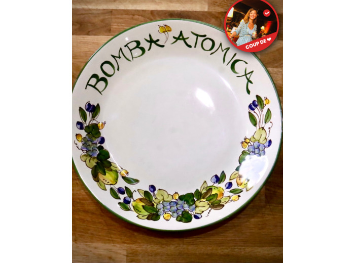 Assiette artisanale Bomba Atomica