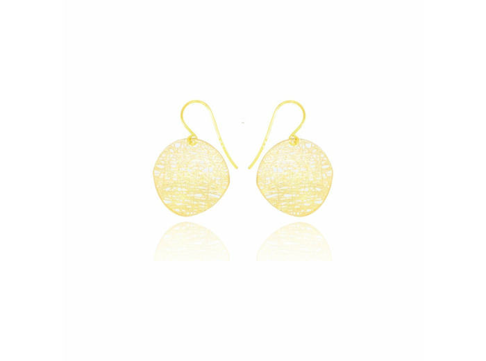 Boucles d'oreilles Microfusion en or jaune
