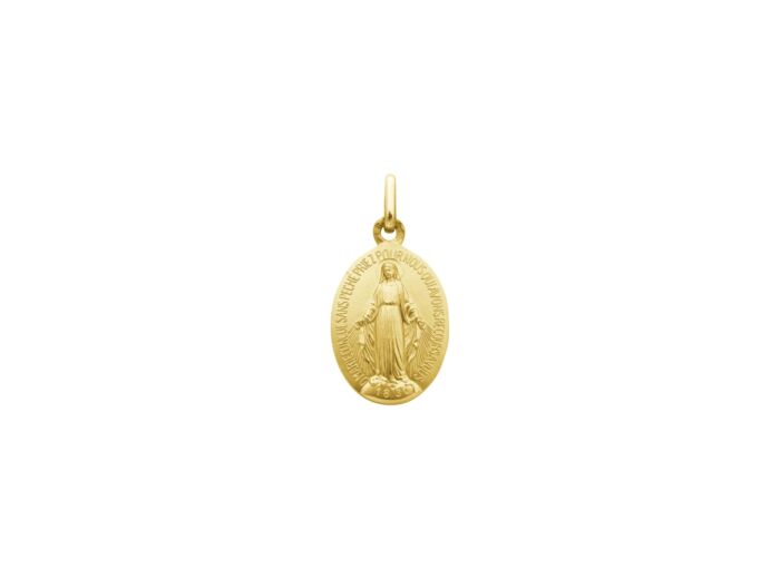 Médaille Augis Miraculeuse en or jaune, 17mm