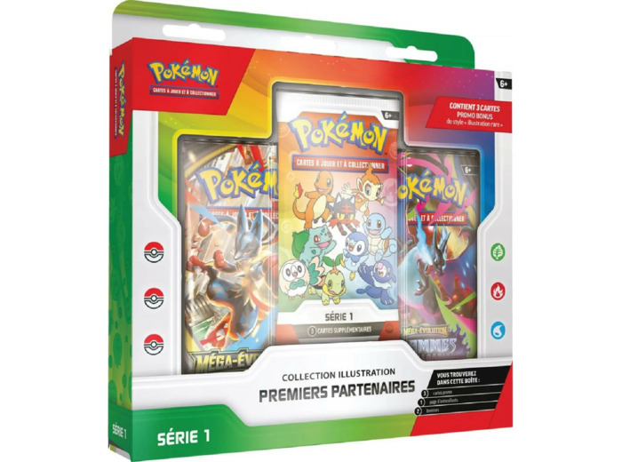 Coffret Pokémon Collection Illustration Premiers Partenaires Série 1 - Pokémon FR