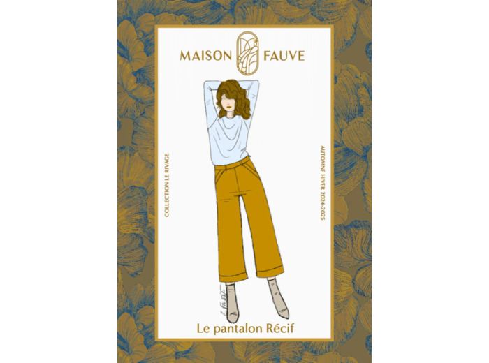 Maison Fauve - Patron Couture Femme Pantalon "Recif" du 34 au 52