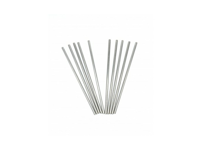 Paille en inox droite