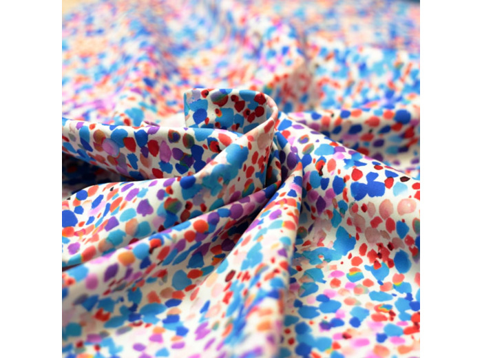 Sélection Coup de coudre - Tissu Satin de Coton Impression Digitale "Confetti"