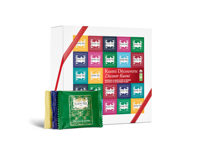 Coffrets & Assortiments Kusmi Découverte bio  - Coffret 45 sachets enveloppés - 90 gr