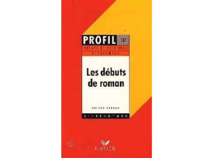 Livre Les débuts de roman