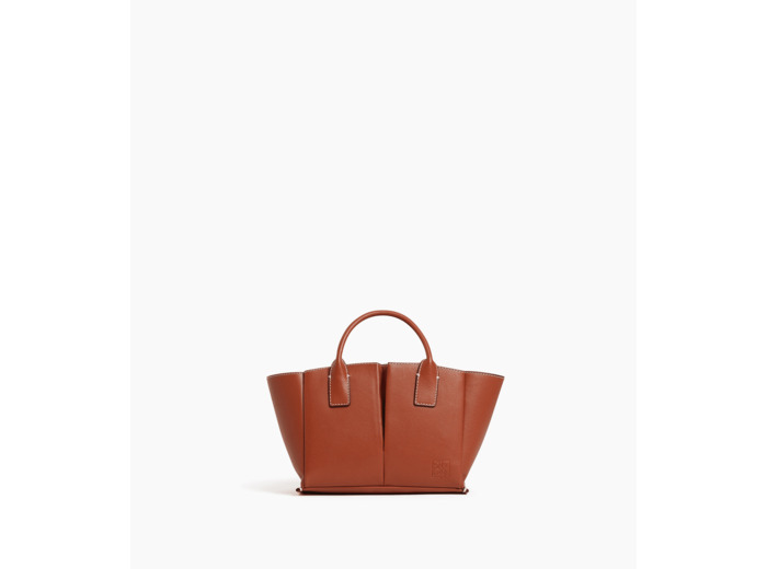 Petit sac à main Elena en cuir grainé