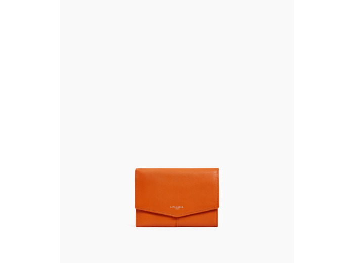 Portefeuille moyen modèle Charlotte en cuir lisse