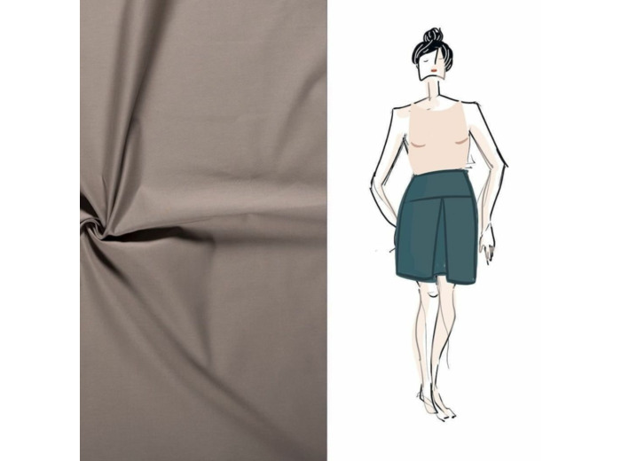 Christine Charles – Kit Couture Jupe Ambrosia Uni Brun Clair