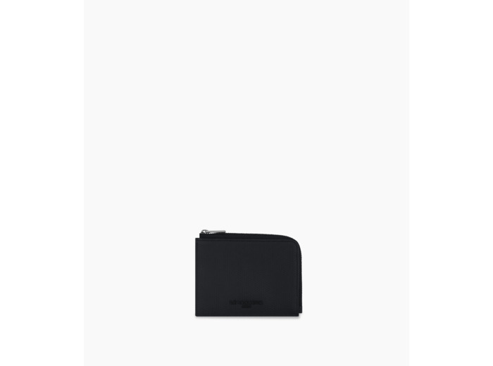 Porte cartes moyen zippé Emile en cuir monogramme