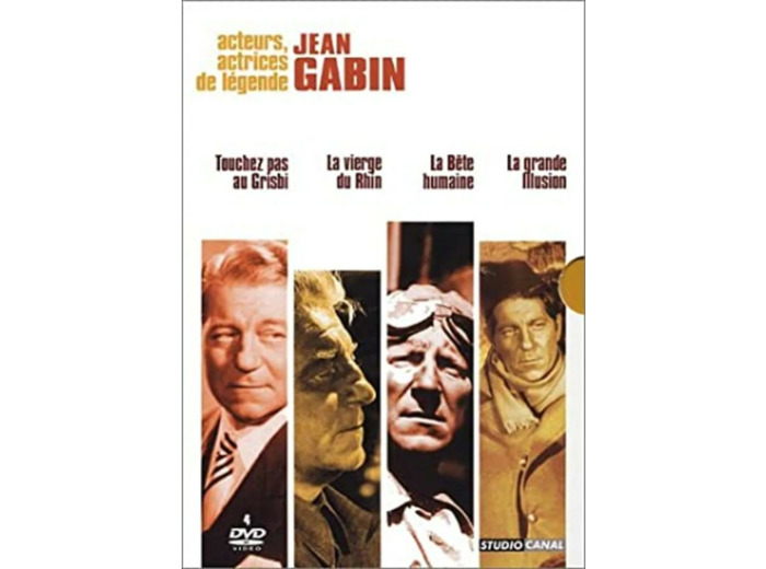Dvd Coffret Jean Gabin 4 DVD - Vol. 2 : Touchez pas au grisbi / La Vierge du Rhin / La Bête humaine / La Grande illusion