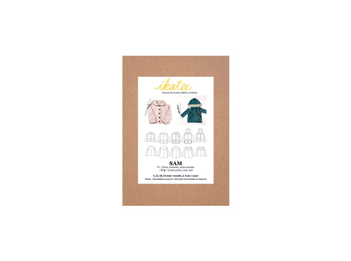 Ikatee – Patron Enfant Parka / Manteau "Sam" de 6 mois à 4 ans