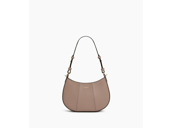 Petit sac demi-lune Juliette en cuir grainé