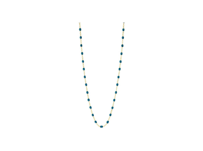 Collier Gigi Clozeau Classique en or jaune et résine jungle, 42cm