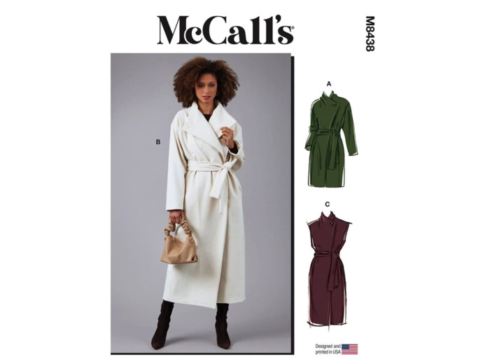 McCall’s – Patron Femme Manteau et Gilet M8438 du 32 au 48