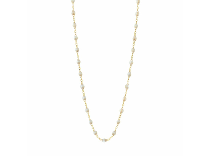 Collier Gigi Clozeau Classique en or jaune et résine opale, 42cm