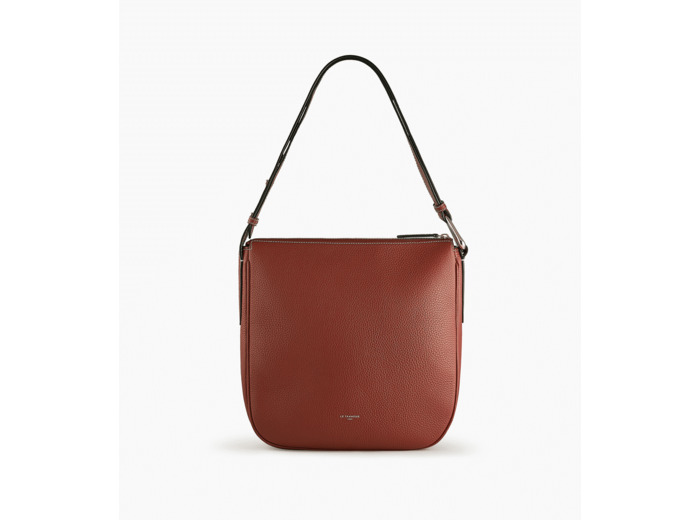 Sac hobo moyen modèle Madeleine en cuir de taurillon grainé