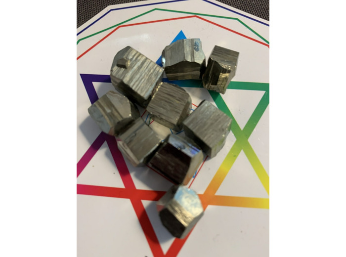 Pyrite cube