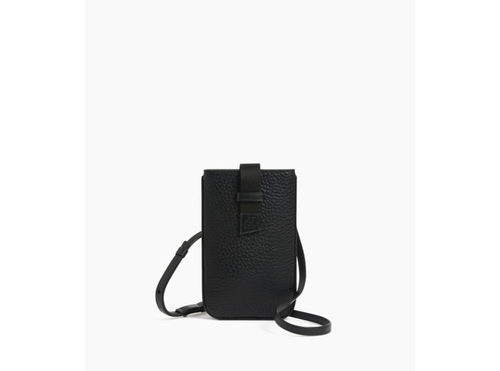 Etui téléphone Noah en cuir grain buffle et cuir lisse