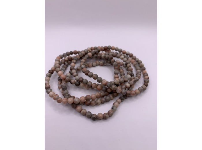 Bracelet en jaspe rose