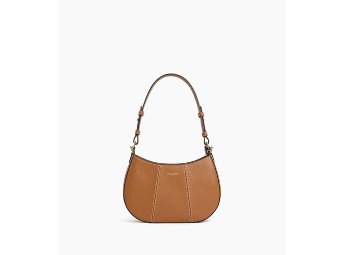 Petit sac demi-lune Juliette en cuir grainé