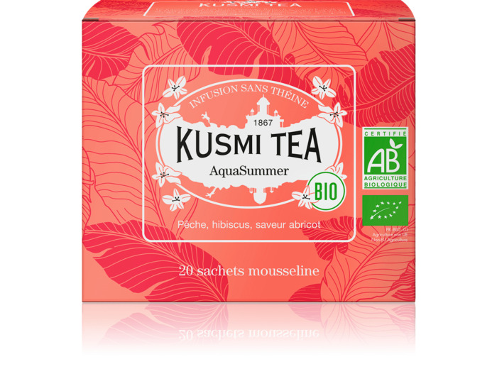 Infusions & Déthéinés AquaSummer Bio - Etui 20 sachets mousseline - 40gr