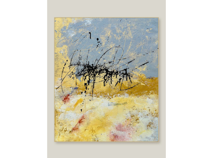 « Lisière d’Ocre » - Acrylique sur toile - 60x50 cm