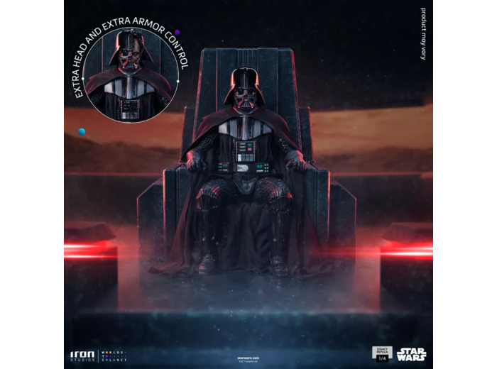 [EXCLU WEB] STAR WARS darth vader on throne 1/4 statue