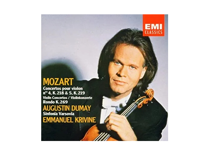 Cd Wolfgang Amadeus Mozart - Concertos Pour Violon N° 4 & 5 (1989)