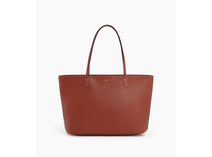 Grand sac cabas Louise en cuir grainé