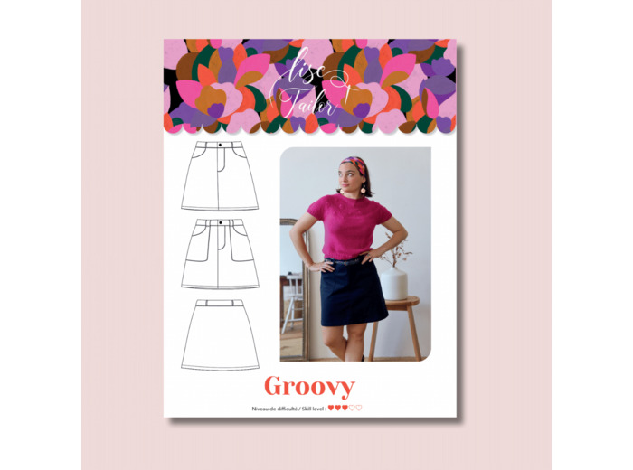 Lise Tailor – Patron Femme Jupe Courte "Groovy" du 34 au 52