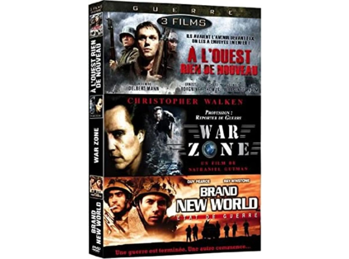 Dvd Coffret guerre, vol. 2 : à l'ouest rien de nouveau ; war zone ; brand new world