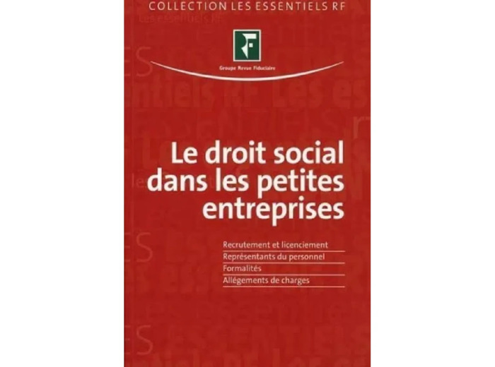 Livre Le droit social dans les petites entreprises