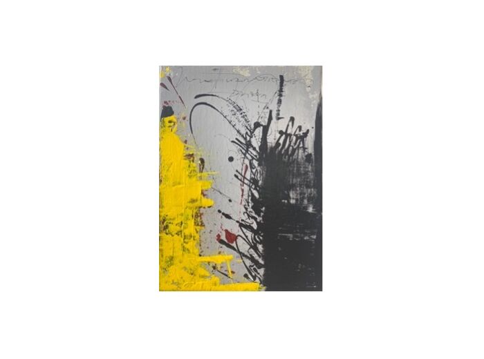 Tableau - Acrylique sur toile - Abstraction Calligraphique - 16x22 cm