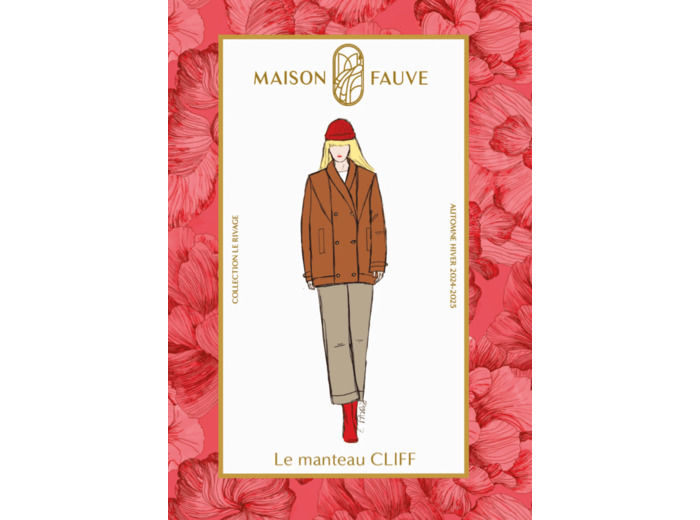 Maison Fauve - Patron Couture Femme Manteau "Cliff" du 34 au 52