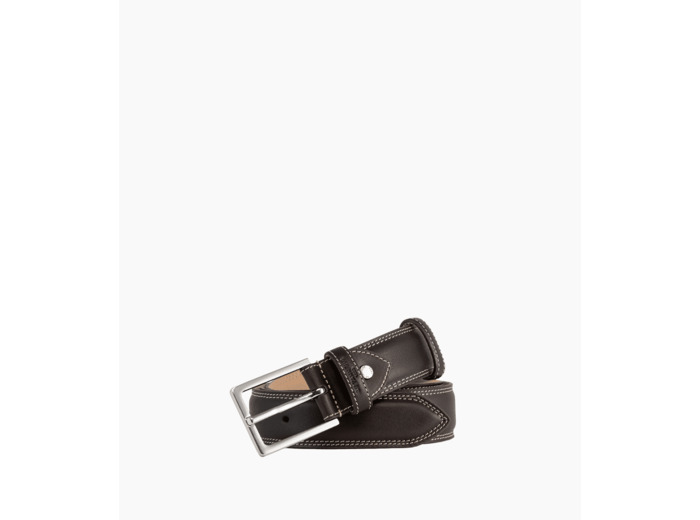 Ceinture homme avec boucle carrée Martin en cuir lisse