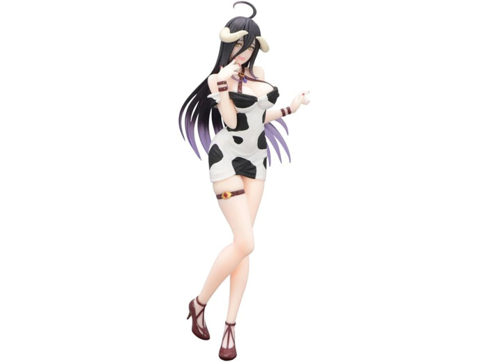[FIGURINE]  Overlord - Trio-Try-it Furyu - Albedo Mini Dress Cow Pattern 21 cm