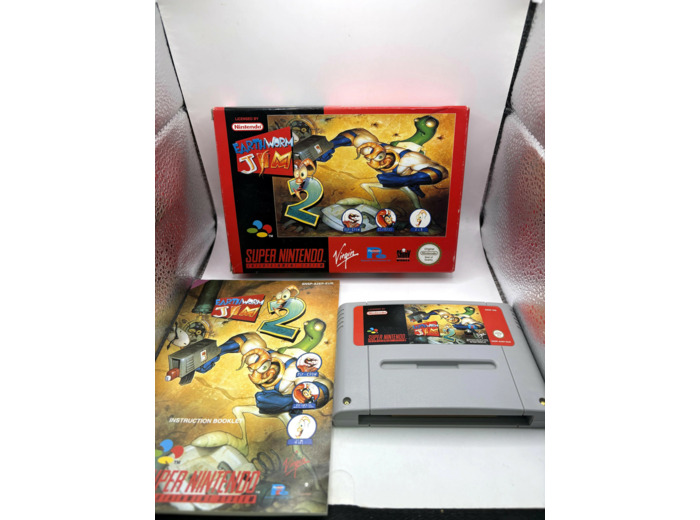 Jeu SNES Earthworm Jim 2
