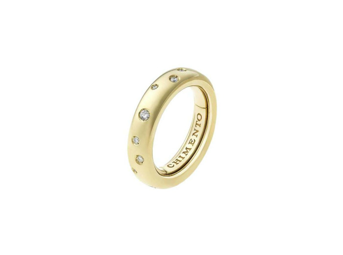 Bague Chimento Forever Brio en or jaune et diamant 0.24ct
