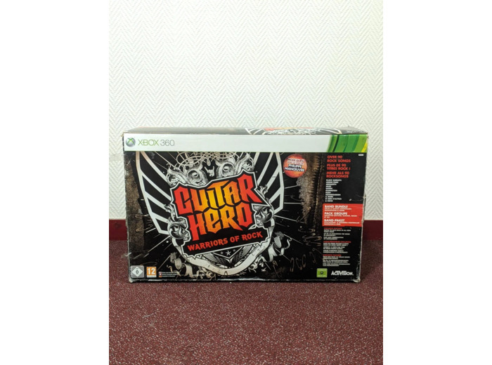 Jeu XBox 360 Guitar Hero 6 - Warriors Of Rock + Guitare + Batterie + Micro