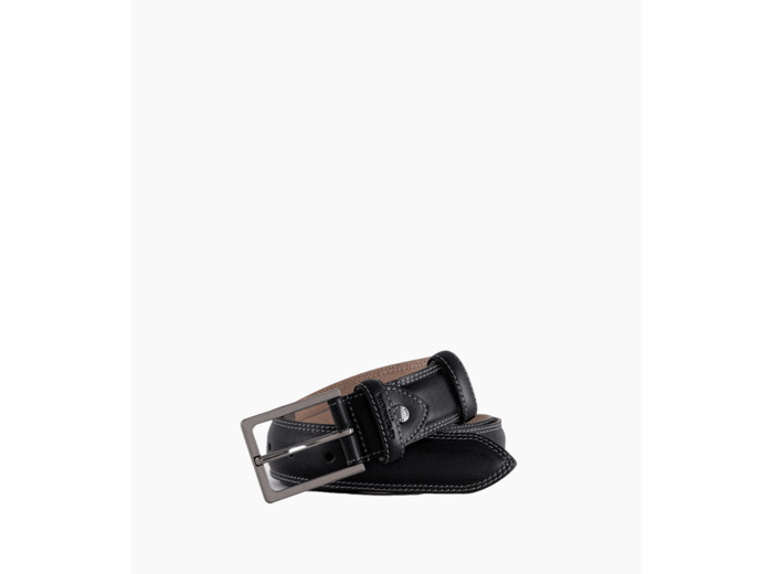 Ceinture homme avec boucle carrée Martin en cuir lisse
