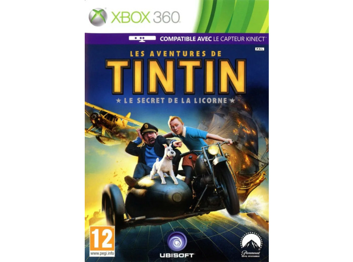 Jeu Xbox 360 Xb360 les Aventures de Tintin le Secret la Licorne