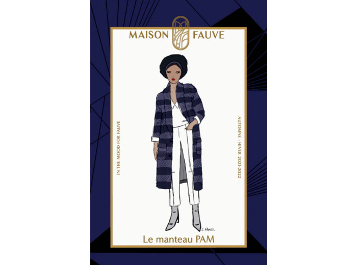 Maison Fauve - Patron Femme Manteau Pam du 34 au 52