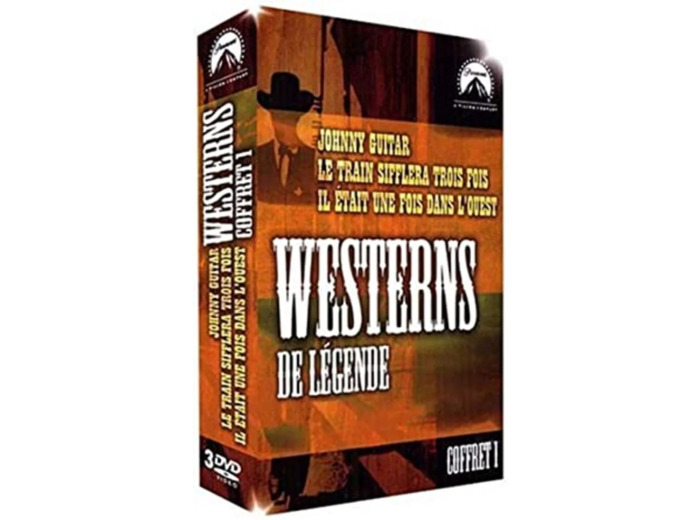 Dvd Il était une fois dans l'Ouest ; Le train sifflera 3 fois ; Johnny Guitar