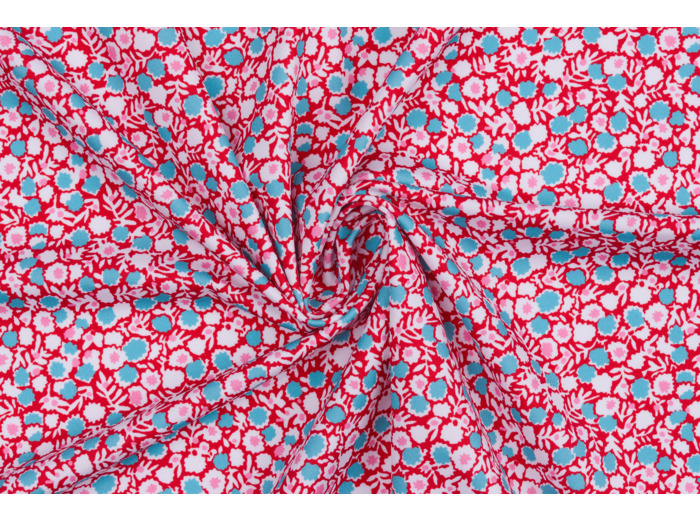 Liberty Of London - Tissu Maille Lycra Maillot  "Summer Posy"