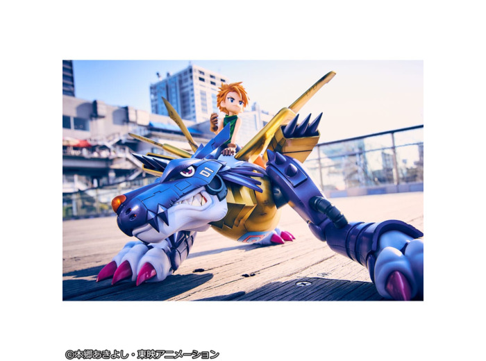 [FIGURINE] Digimon Adventure G.E.M. Precious Series statuette PVC Metal Garurumon & Ishida Yamato 30 cm