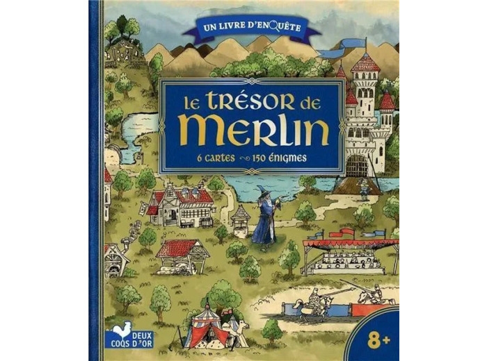 Livre le Trésor de Merlin Avec 6 Cartes, 150 énigmes
