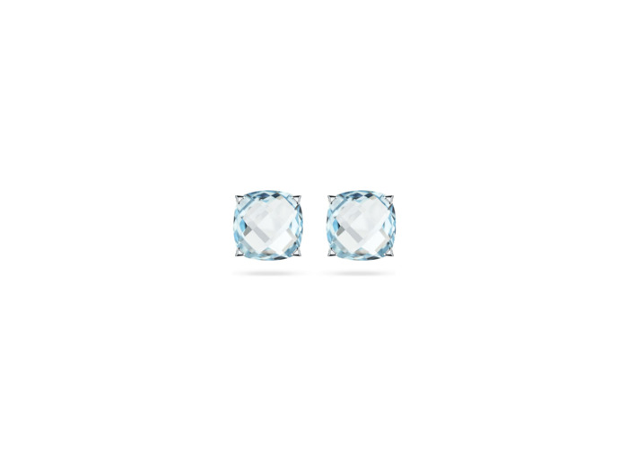 Puces Cesare Pompanon Poppy Blue en or blanc et topaze sky blue